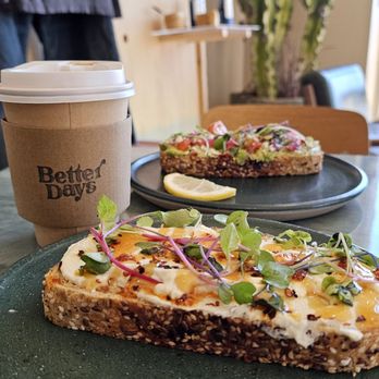 Better Days - Ricotta and avocado toasts - Coffee & Tea Near Me - Las Vegas, Nevada Better Days - Ricotta and avocado toasts - Coffee & Tea Near Me - Las Vegas, Nevada