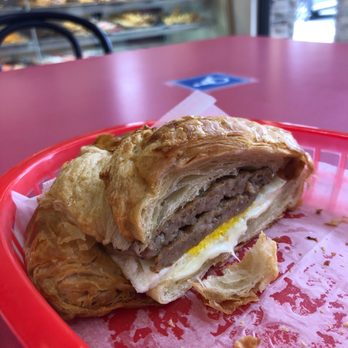 Luv n Donuts - Sausage, egg, and cheese croissant - Donuts Near Me - Santa Ana, California Luv n Donuts - Sausage, egg, and cheese croissant - Donuts Near Me - Santa Ana, California