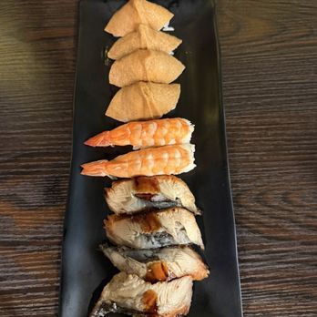 Orange Fish - Inari Nigiri,Shrimp Nigiri, Unagi Nigiri - Ramen Near Me - La Verne, California Orange Fish - Inari Nigiri,Shrimp Nigiri, Unagi Nigiri - Ramen Near Me - La Verne, California