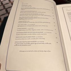 The Carriage House - Menu