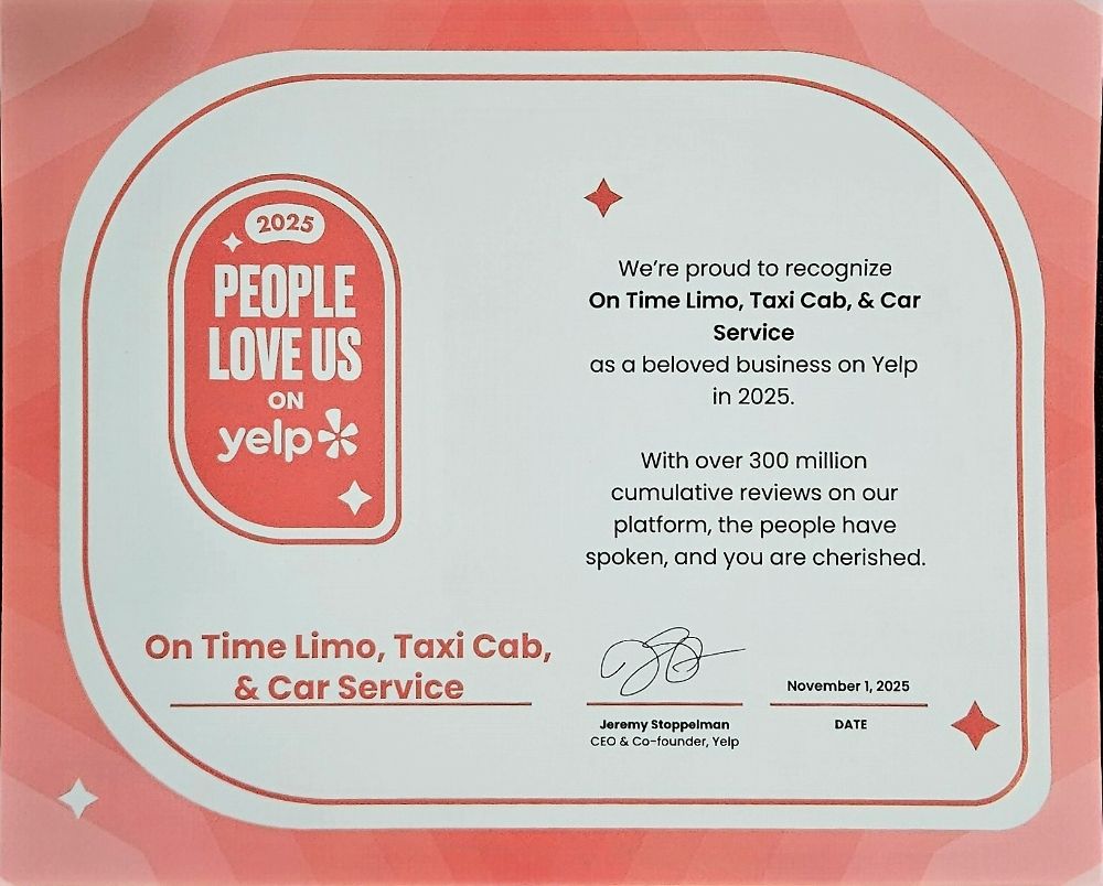 On Time Limo, Taxi Cab & Airport Transportation