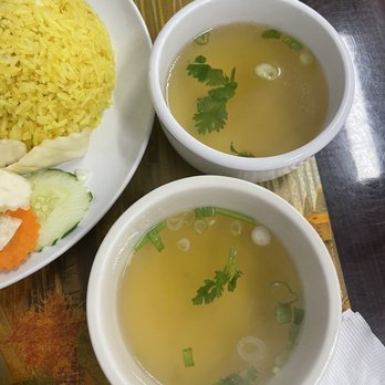 Kao’s Kitchen - three bowls of soup, rice, and vegetables - Bubble Tea Near Me - Lowell, Massachusetts
