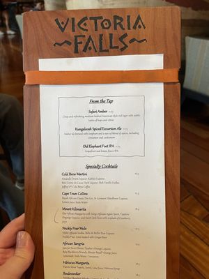 Menu photo 3 Victoria Falls Lounge Lake Buena Vista, FL