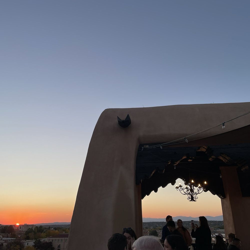 Bell Tower Bar - the sun setting over the city - Bars Near Me - Santa Fe, New Mexico Bell Tower Bar - the sun setting over the city - Bars Near Me - Santa Fe, New Mexico