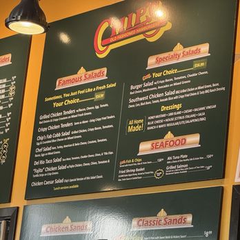Chip's Old Fashioned Hamburgers - Menu - Burgers Near Me - Dallas, Texas