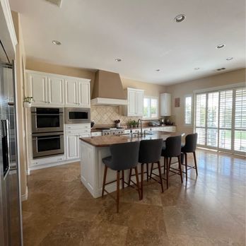 Mister Shine Marble Maintenance - Before kitchen travertine floors - Flooring Near Me Mister Shine Marble Maintenance - Before kitchen travertine floors - Flooring Near Me