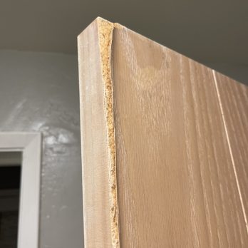 Temecula Creek Inn - Wood chewed doors in bathroom - Golf Near Me - Temecula, California