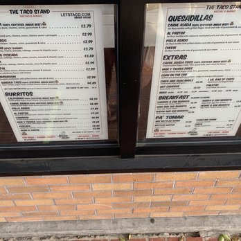 The Taco Stand - Menu - Mexican Near Me - Orange, California The Taco Stand - Menu - Mexican Near Me - Orange, California