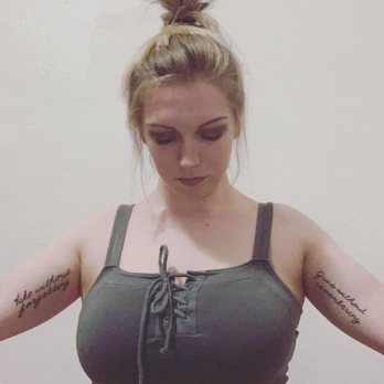 Empire Tattoo - Symmetrical script tattoos - Tattoo Near Me - Somerville, Massachusetts