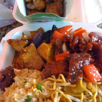 Panda Express - Orange chicken, eggplant tofu, Bejing beef - Chinese Near Me - Sacramento, California