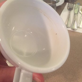 Lady C’s - Dirty coffee cup they brought. Please observe the plates and utensils before you place them in-front of a customer. - Breakfast & Brunch Near Me - Tarzana, California
