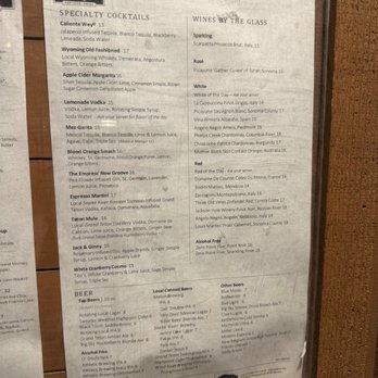 Gather in Jackson Hole - Menu - New American Near Me - Jackson, Wyoming