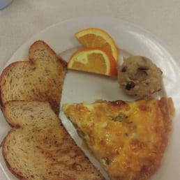 Green chili and ham quiche