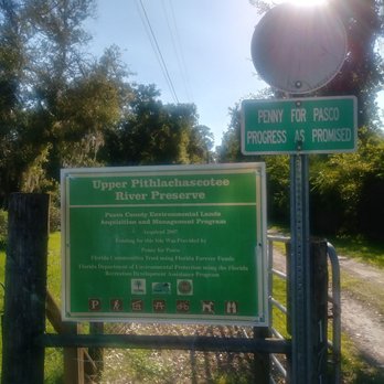Upper Pithlachascotee Preserve - The sign at the entrance to the preserve - Parks Near Me - Spring Hill, Florida Upper Pithlachascotee Preserve - The sign at the entrance to the preserve - Parks Near Me - Spring Hill, Florida