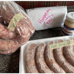 C & R Market - Fresh Polish, hot, Hungarian, sausage, and delicious horseradish.