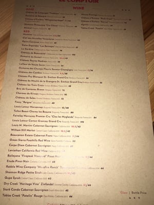 Menu photo 5 Le Comptoir San Rafael, CA