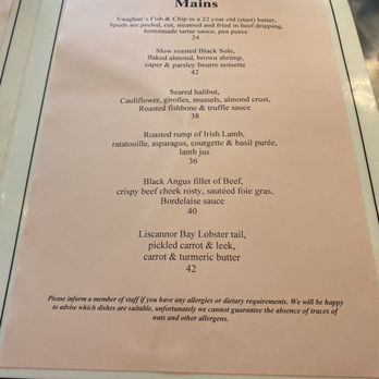 Vaughan's Anchor Inn - Menu from 7/24 - Irish Near Me - Liscannor, CE
