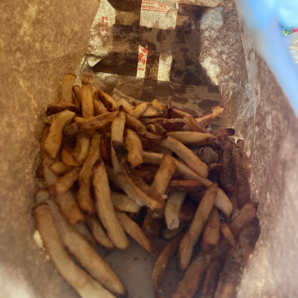Greasy bag from the fries