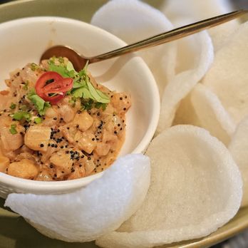 Chao - Poke with shrimp chips - Asian Fusion Near Me - Honolulu, Hawaii