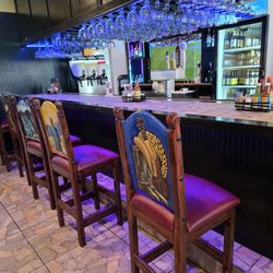 The Bar which a lighting system with three color lights that are always changing colors.