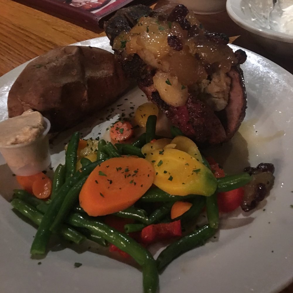 Machine Shed Restaurant - Roasted Stuffed Iowa pork Chop - American Near Me - Appleton, Wisconsin Machine Shed Restaurant - Roasted Stuffed Iowa pork Chop - American Near Me - Appleton, Wisconsin
