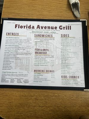 Menu photo 1 Florida Avenue Grill Washington, DC, DC Menu photo 1 Florida Avenue Grill Washington, DC, DC