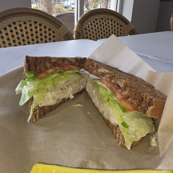 Sub Shack - Chicken Salad on Rye with fresh lettuce and tomato - Wine Bars Near Me - Santa Rosa Beach, Florida