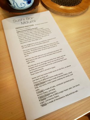 Menu photo 2 Sushi Bar Maumi Vancouver, BC Menu photo 2 Sushi Bar Maumi Vancouver, BC