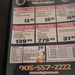 Wing House - Menu