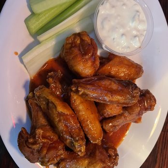 Three Dollar Cafe - Hot lemon pepper + bbq Chicken Wings - American Near Me - Sandy Springs, Georgia Three Dollar Cafe - Hot lemon pepper + bbq Chicken Wings - American Near Me - Sandy Springs, Georgia