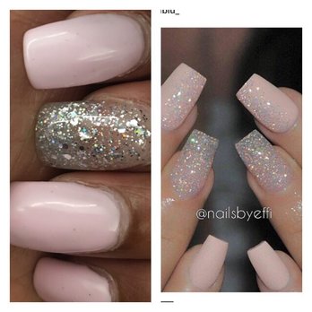 Nails Plus - What I asked for on the right. What I got on the left. Air bubbles. Wrong color. Wrong shape. God awful. - Nail Salons Near Me - Indianapolis, Indiana