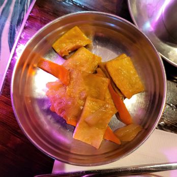 Hobak Korean BBQ - Seasoned fish cake and carrots - Korean Near Me - Las Vegas, Nevada