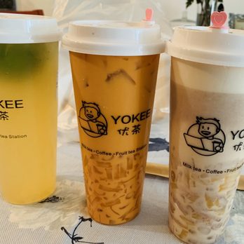 Yokee Milk Tea - Fresh Lemon Green Tea, Thai Tea w toppings, Red Bean Milk Tea w toppings. - Bubble Tea Near Me - Oakland, California Yokee Milk Tea - Fresh Lemon Green Tea, Thai Tea w toppings, Red Bean Milk Tea w toppings. - Bubble Tea Near Me - Oakland, California