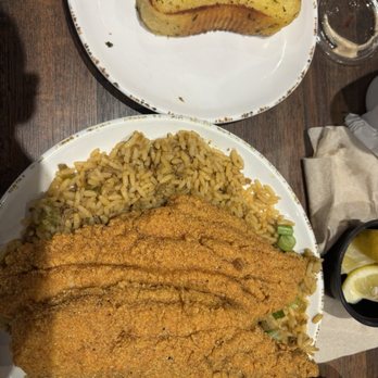 Orleans Seafood Kitchen - I always get the fried OL 2 Catfish over dirty rice & it is delish!! - Seafood Near Me - Fulshear, Texas Orleans Seafood Kitchen - I always get the fried OL 2 Catfish over dirty rice & it is delish!! - Seafood Near Me - Fulshear, Texas