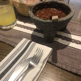 The finished product, salsa Oaxaqueña--all oaxacan ingredients except the local limes The finished product, salsa Oaxaqueña--all oaxacan ingredients except the local limes