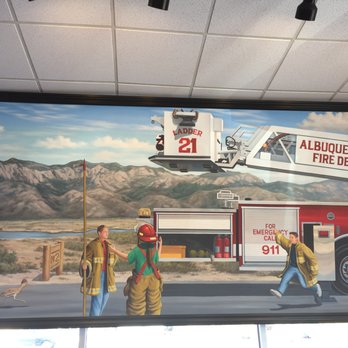 Firehouse Subs - Huge fire department art - Fast Food Near Me - Albuquerque, New Mexico Firehouse Subs - Huge fire department art - Fast Food Near Me - Albuquerque, New Mexico