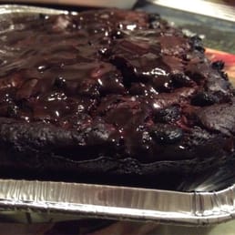 Burnt brownie...all along the edges...how can you seriously give people who pay something like this?