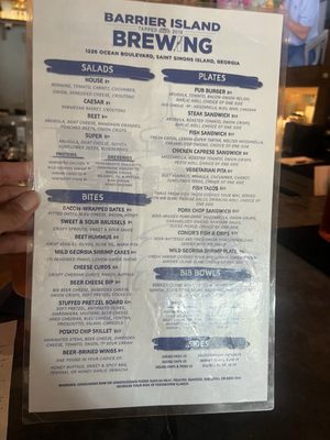 Menu photo 1 Barrier Island Brewing St Simons Island, GA Menu photo 1 Barrier Island Brewing St Simons Island, GA