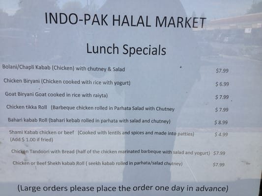 Menu photo 2 Indo-Pak Halal Market San Jose, CA Menu photo 2 Indo-Pak Halal Market San Jose, CA