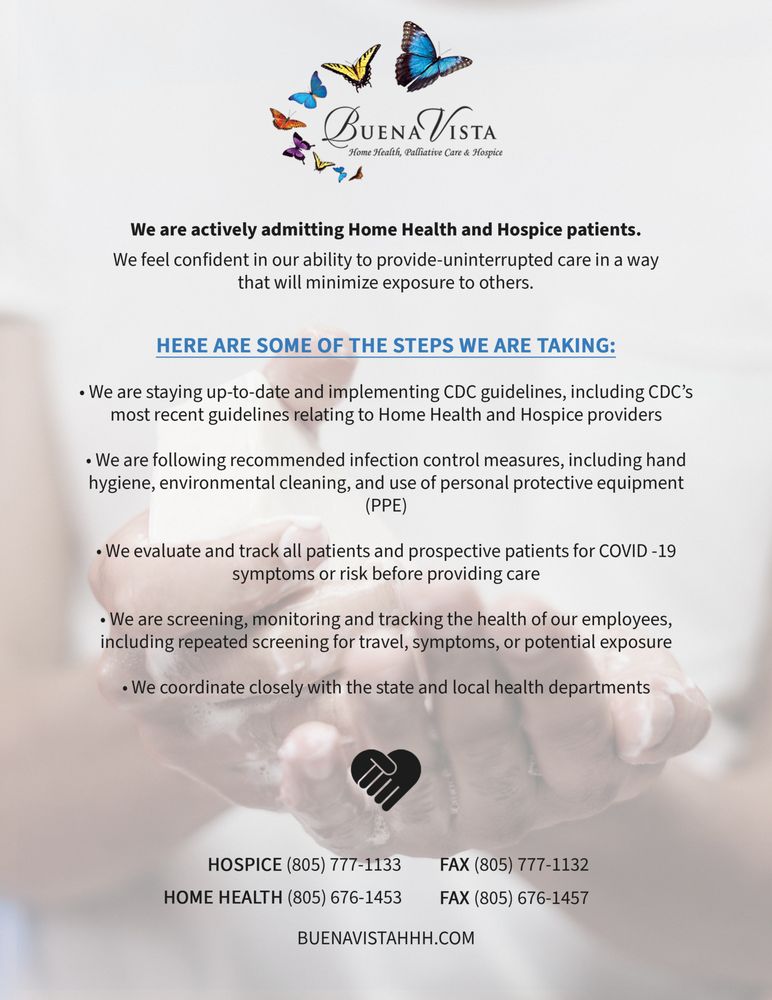 BUENA VISTA HOSPICE CARE 10 Photos & 71 Reviews 2545 West Hllcrest