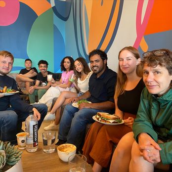 GT Educational Center - Chicago - Teachers guiding students to a nearby coffeehouse for drinks, snacks, and casual conversation - Language Schools Near Me - Chicago, Illinois