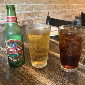 Skewered Thai - Tsing Tao beer, so refreshing! And a Coke! - Thai Near Me - Salt Lake City, Utah Skewered Thai - Tsing Tao beer, so refreshing! And a Coke! - Thai Near Me - Salt Lake City, Utah