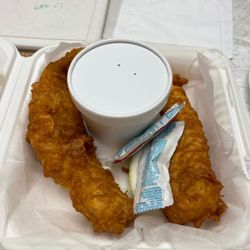 Dean Park Grill & Pizza - Fish & Chips missing the chips