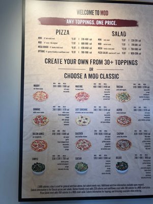 Menu photo 1 MOD Pizza Gahanna, OH
