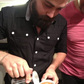 Café Barista - #onsenfoodbday cafellini's Jordan making beautiful coffee. #nopressure ;) - Coffee Roasteries Near Me - Montreal, Quebec