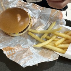 Yum burger at Jollibee in Capitol Commons.