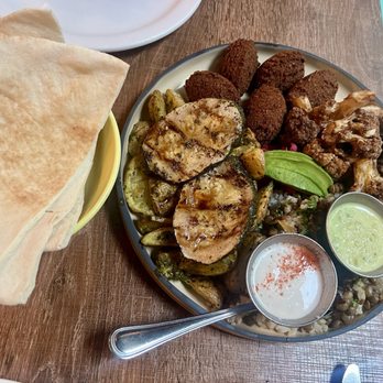 Nuba in Kitsilano - Vegetarian Mezze Sampler - Mediterranean Near Me - Vancouver, British Columbia Nuba in Kitsilano - Vegetarian Mezze Sampler - Mediterranean Near Me - Vancouver, British Columbia