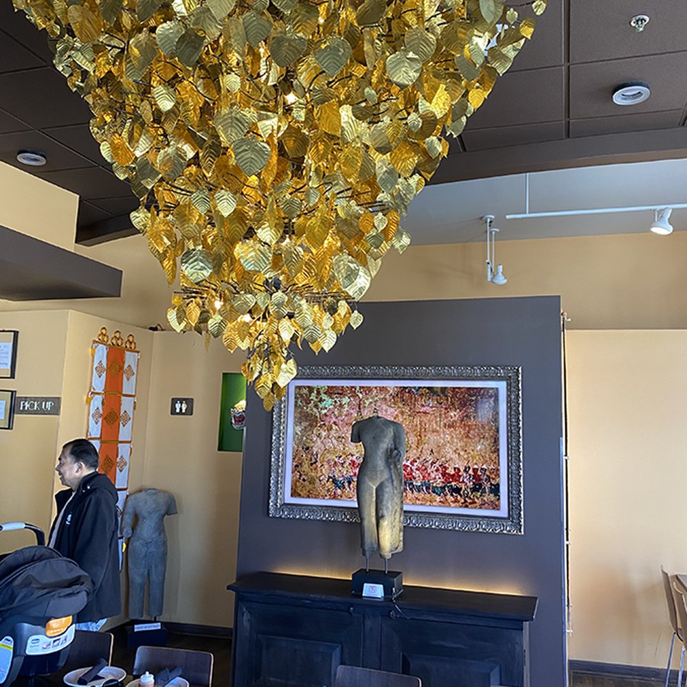 altThai - Gold Leaf Chandelier - Thai Near Me - Arlington Heights, Illinois altThai - Gold Leaf Chandelier - Thai Near Me - Arlington Heights, Illinois