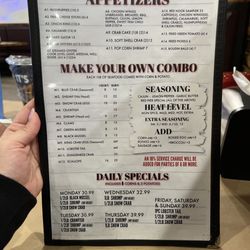 Red Pier Cajun Seafood & Bar - Daily Special