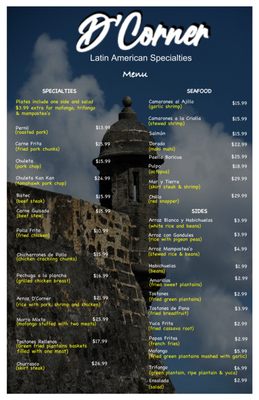 Menu photo 6 D’Corner Latin Restaurant Richmond Hill, GA Menu photo 6 D’Corner Latin Restaurant Richmond Hill, GA
